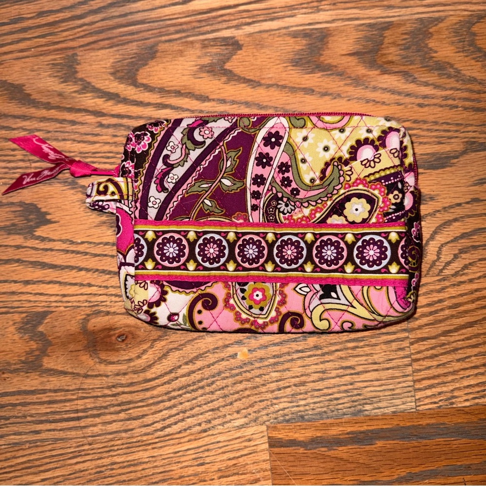 Retired Vera Bradley Very Berry Paisley Cosmetic Bag